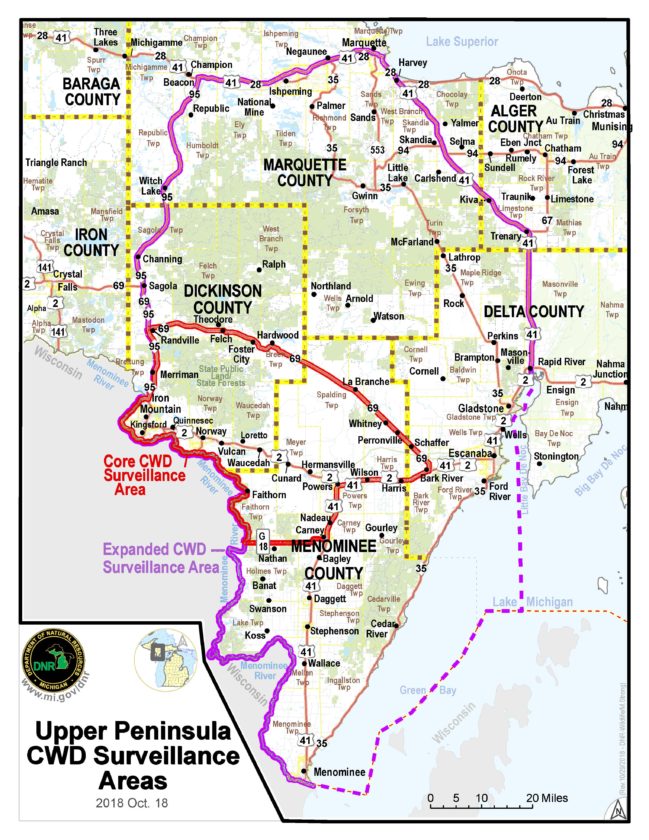 Cswd Map DNR details CWD surveillance | News, Sports, Jobs - The Daily News